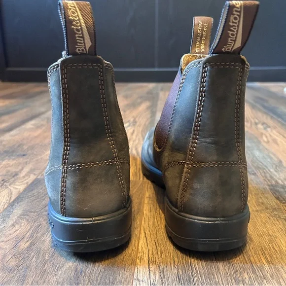 ~*~ Blundstone Classic Chelsea Boots Rustic Brown 9M ~*~ - Picture 6 of 7